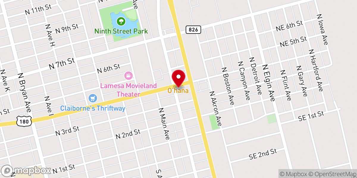 Map showing location of Pizza Hut