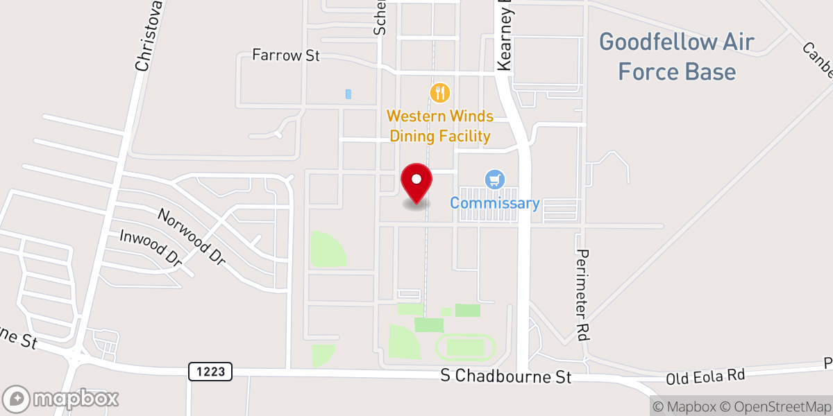 Map showing location of Taylor Chapel
