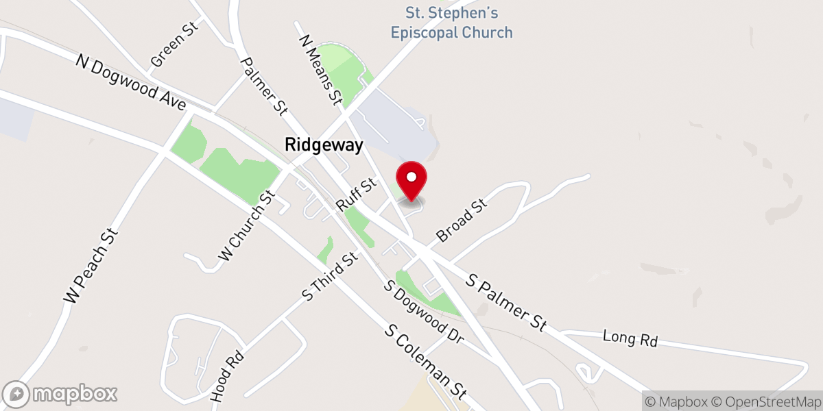 Map showing location of Aimwell Presbyterian Church, PCA