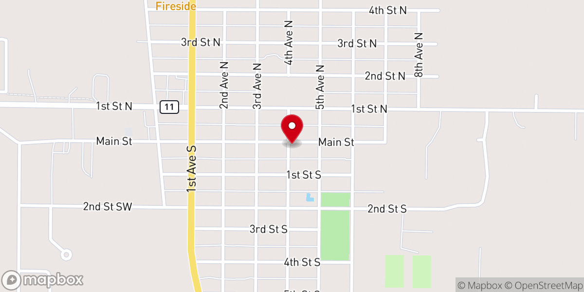 Map showing location of Ellendale Seventh-day Adventist church