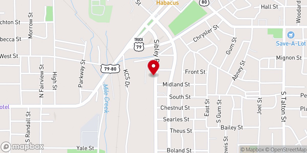 Map showing location of Greater Blessing Church of God