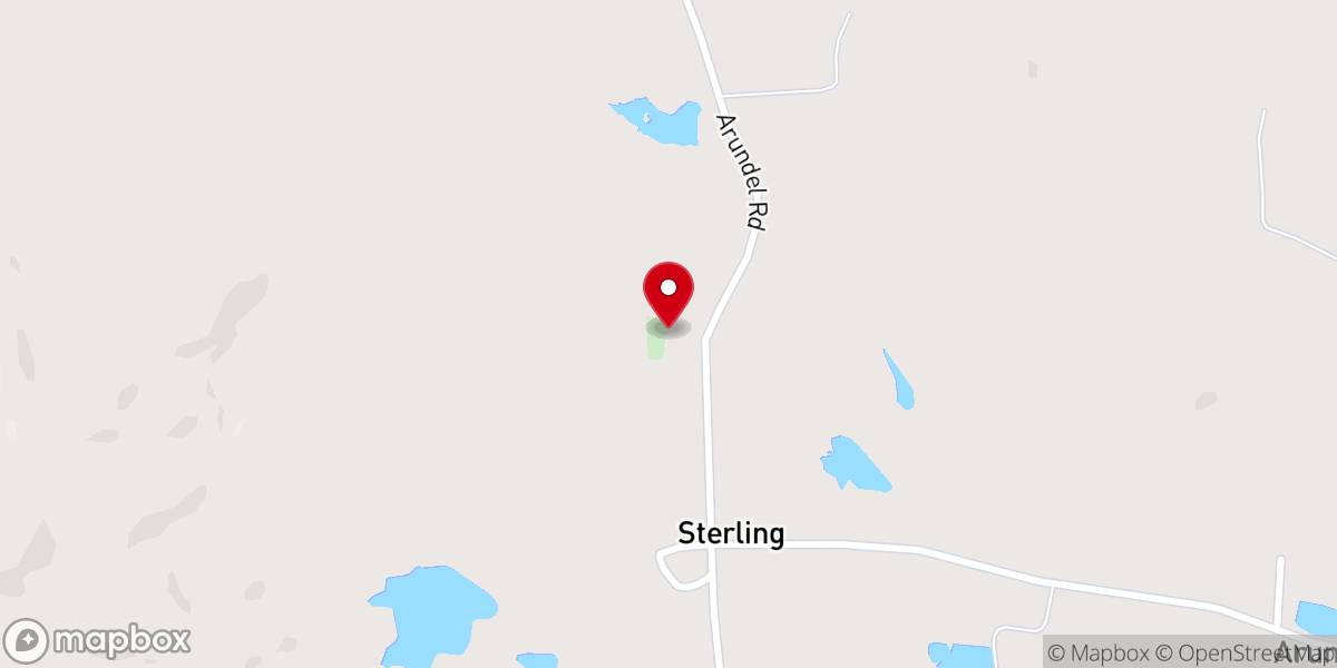 Map showing location of Sageville Church