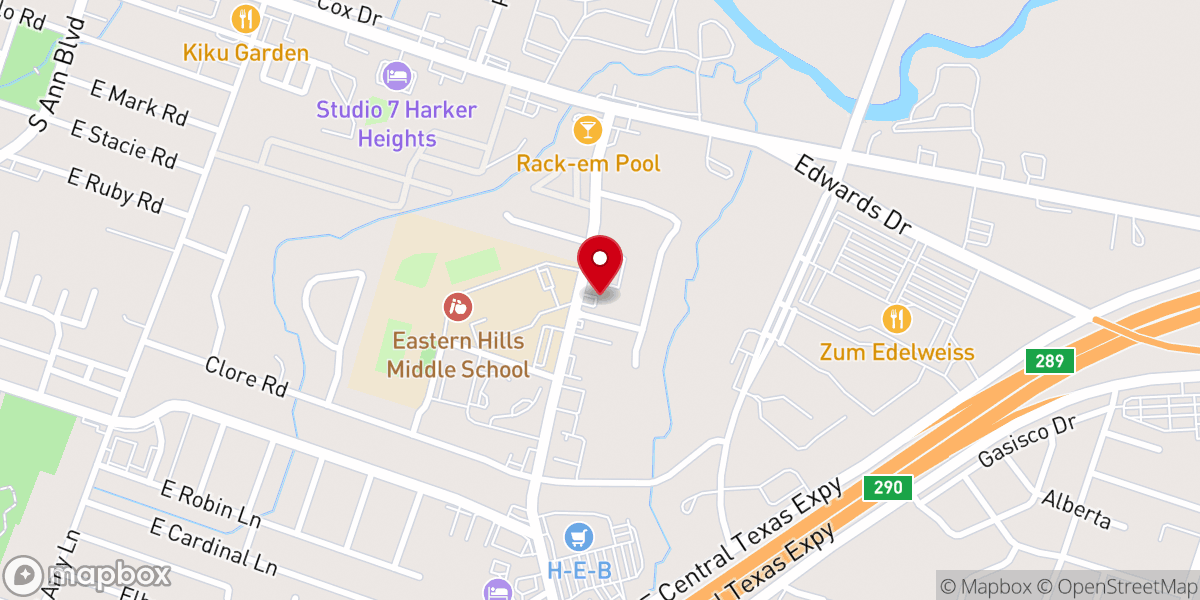 Map showing location of Boulders Climbing Center