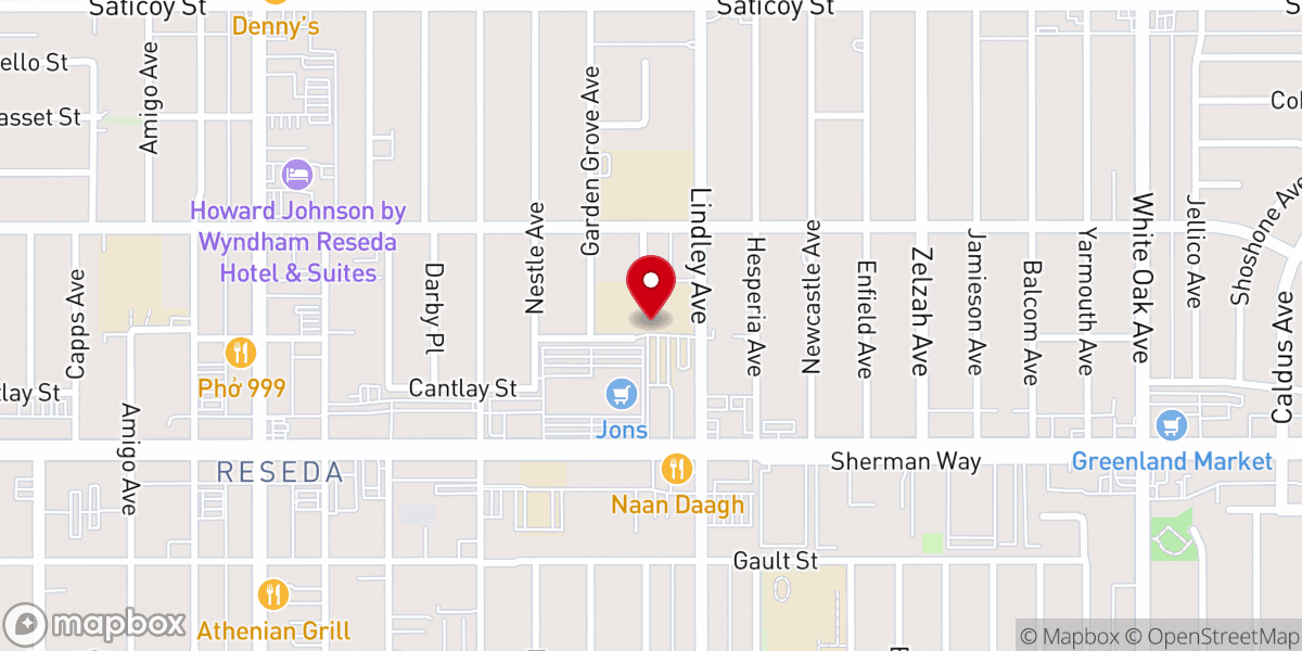 Map showing location of St. Catherine of Siena School
