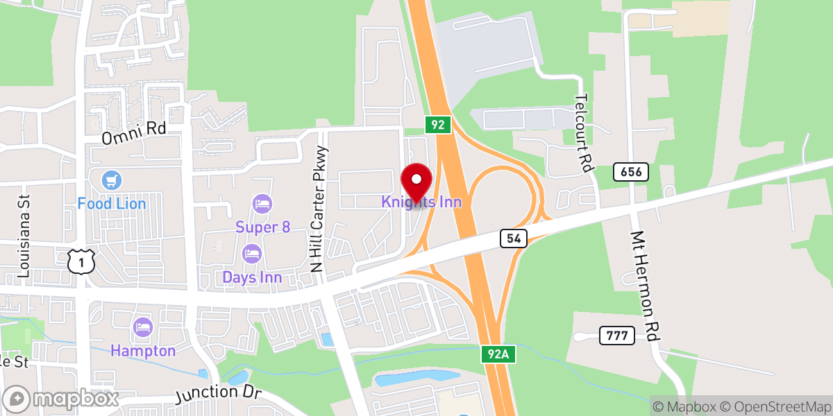 Map showing location of Tru by Hilton Ashland