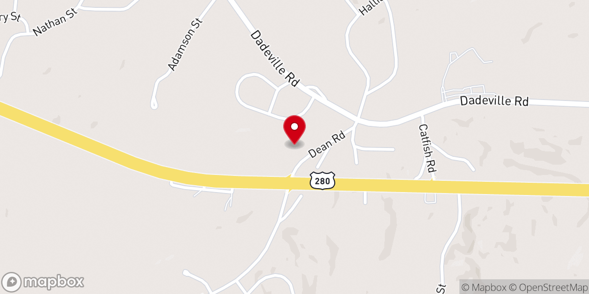 Map showing location of River Road Baptist Church