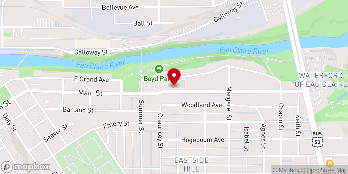 Map showing location of Spirit Lutheran