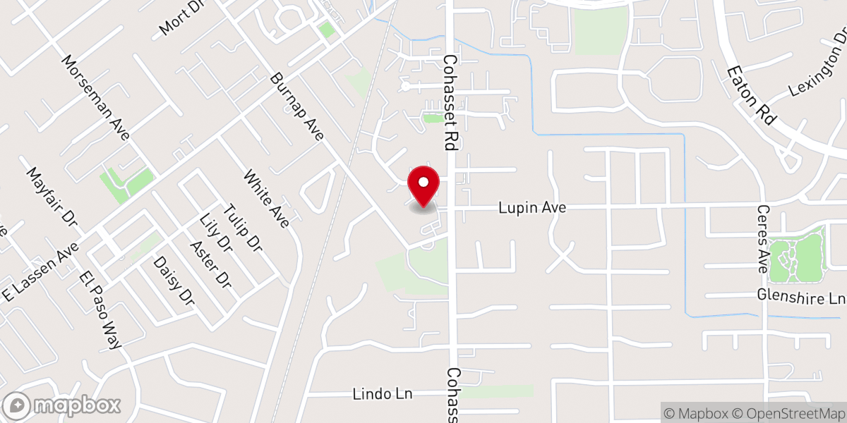 Map showing location of Aldersgate United Methodist Church