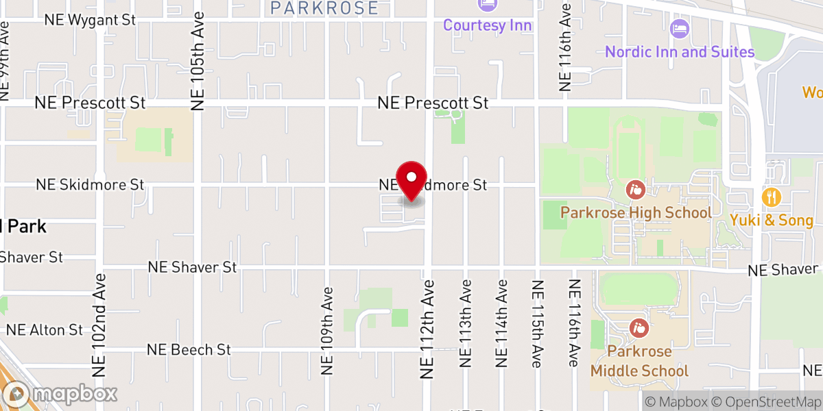 Map showing location of Faithful Savior Lutheran Church