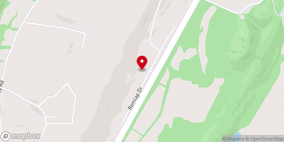 Map showing location of First Baptist Remlap
