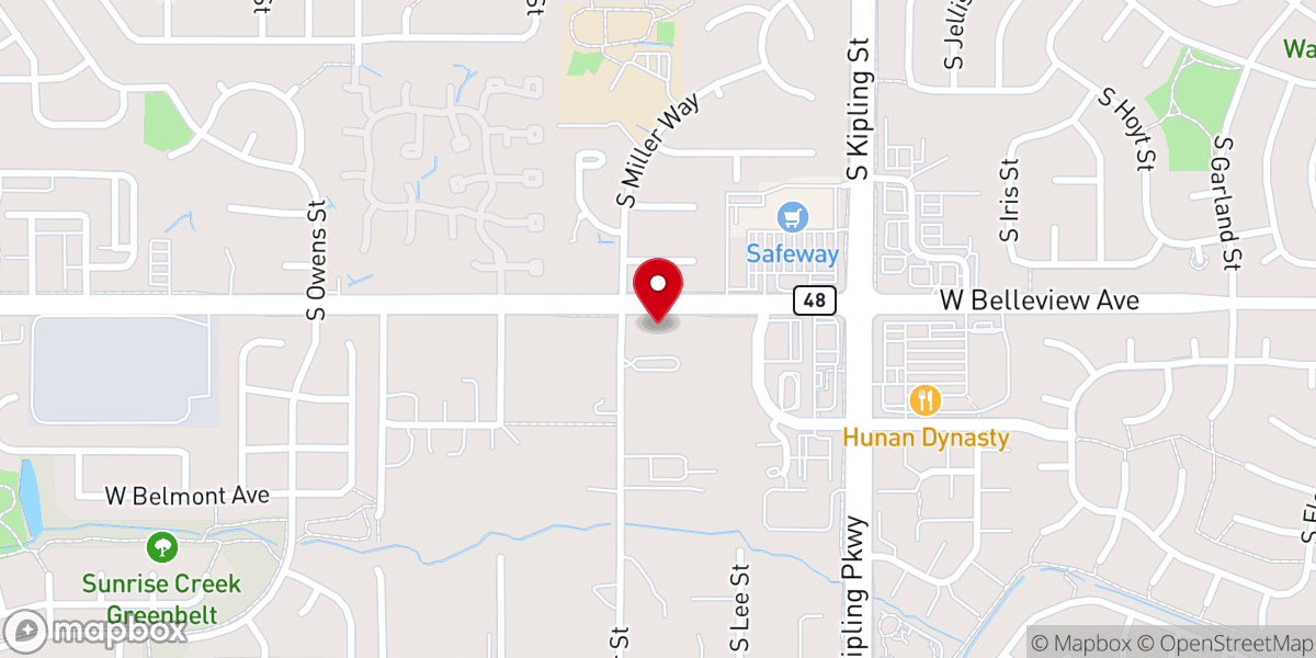 Map showing location of Hosanna Lutheran Church