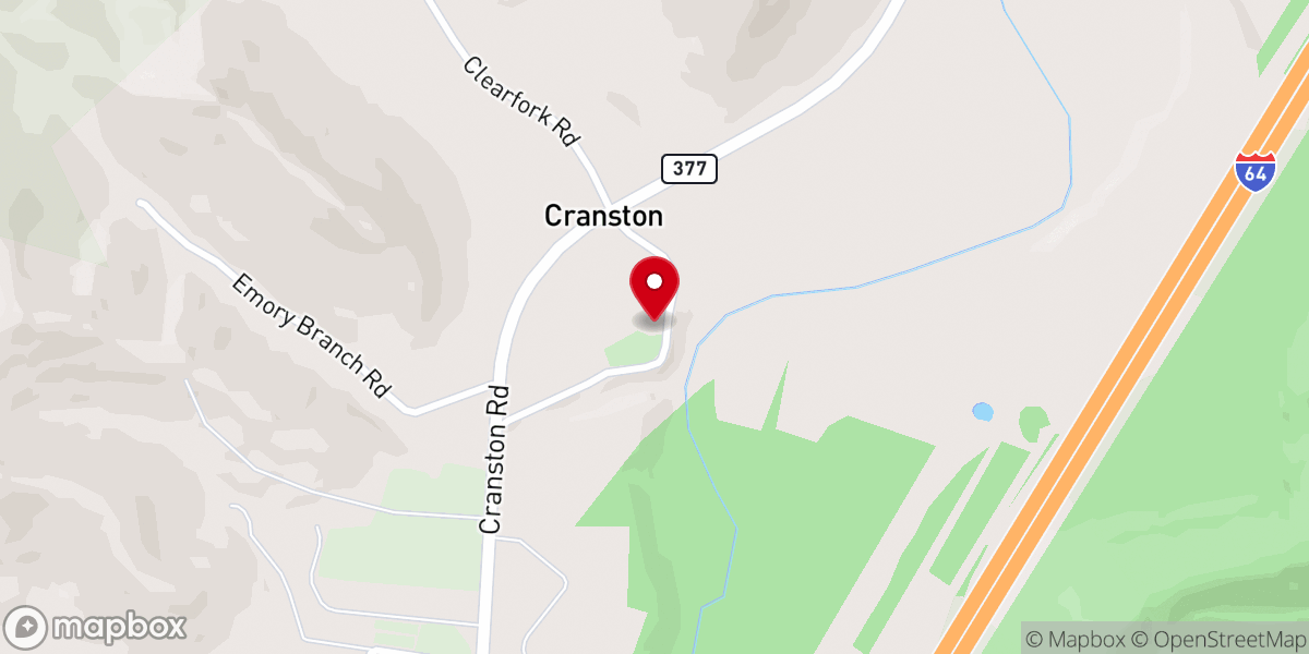 Map showing location of New Hope Church