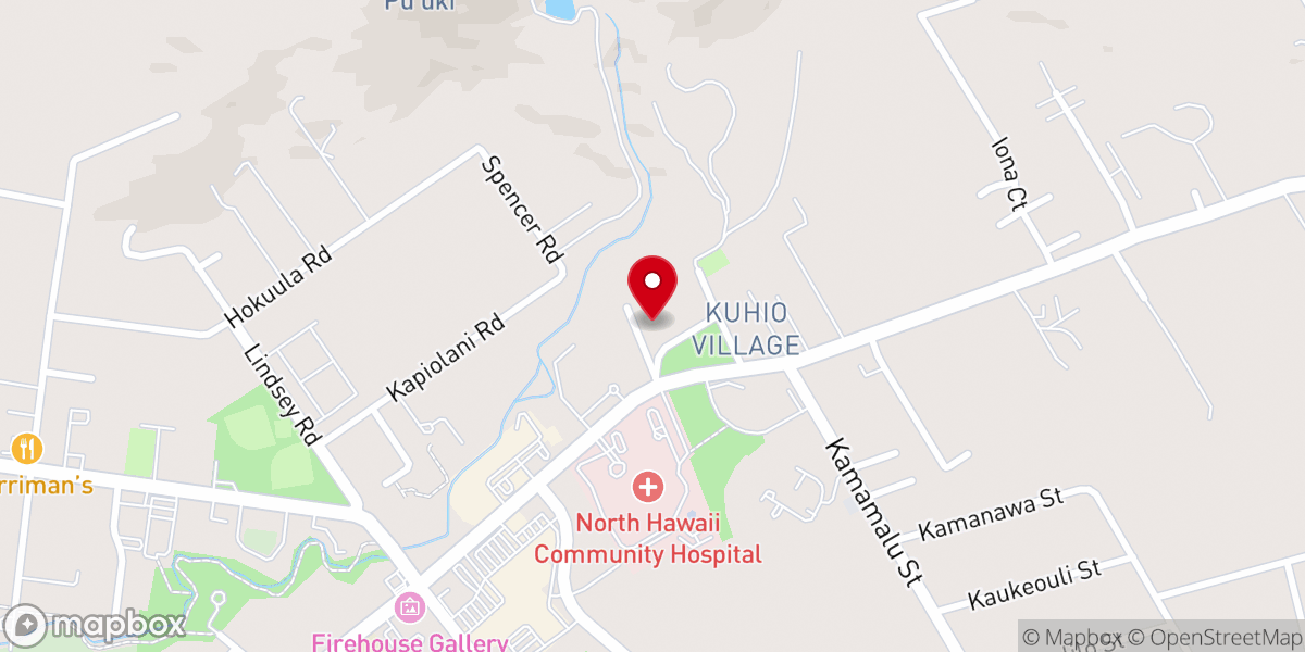 Map showing location of Kamuela Hongwanji Mission