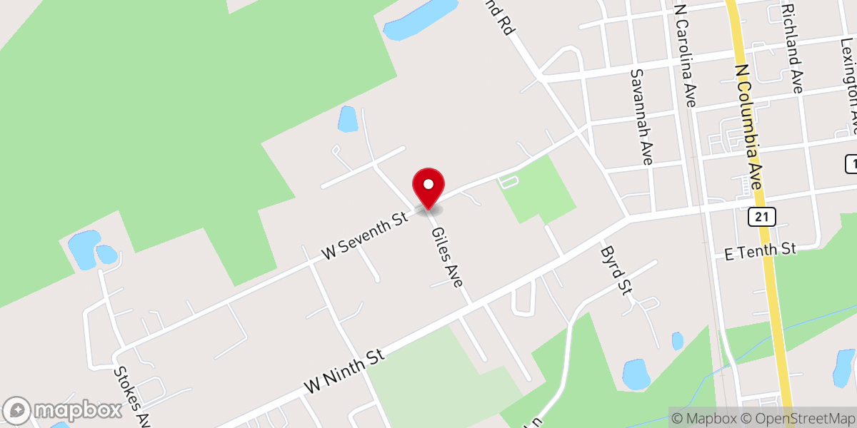 Map showing location of Bethel Chapel