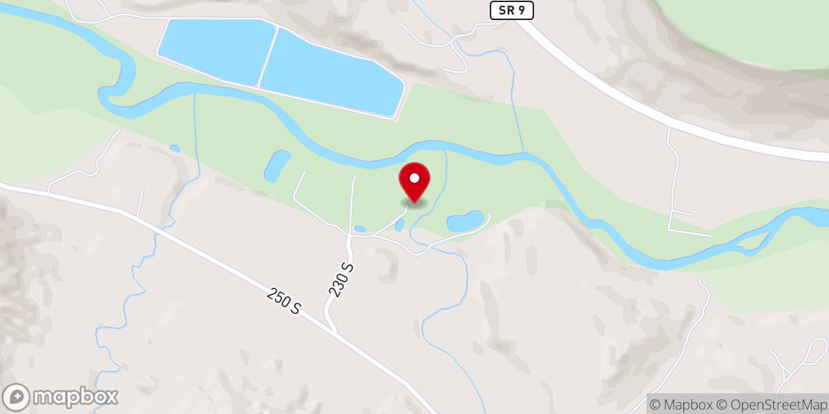 Map showing location of Zion Red Rock Villa