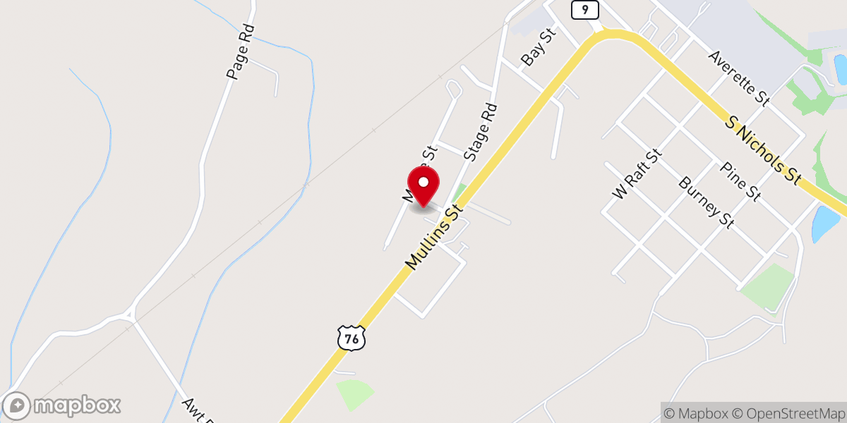 Map showing location of First Friendship Baptist Church