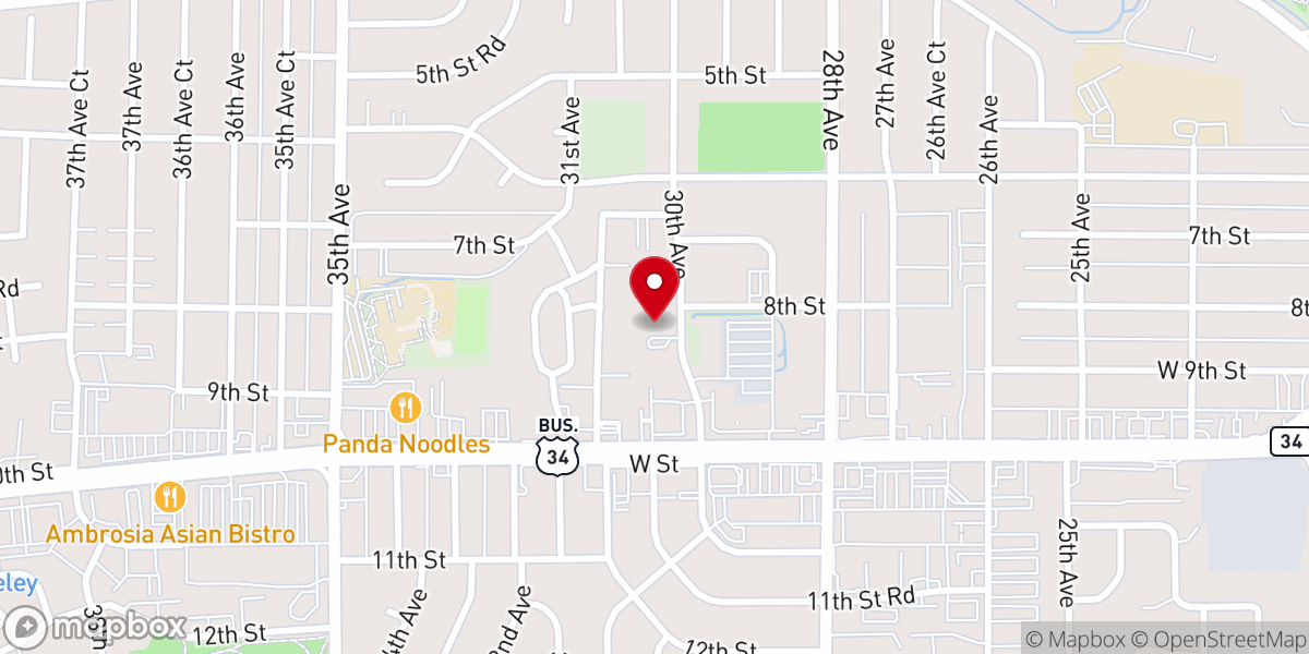 Map showing location of Redeemed Community Church