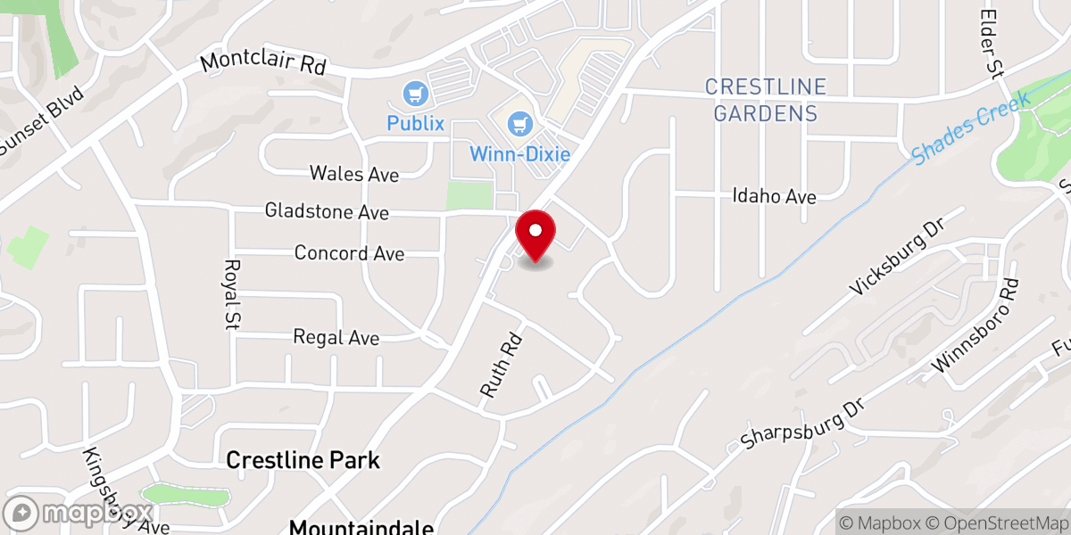 Map showing location of Hope Community Church