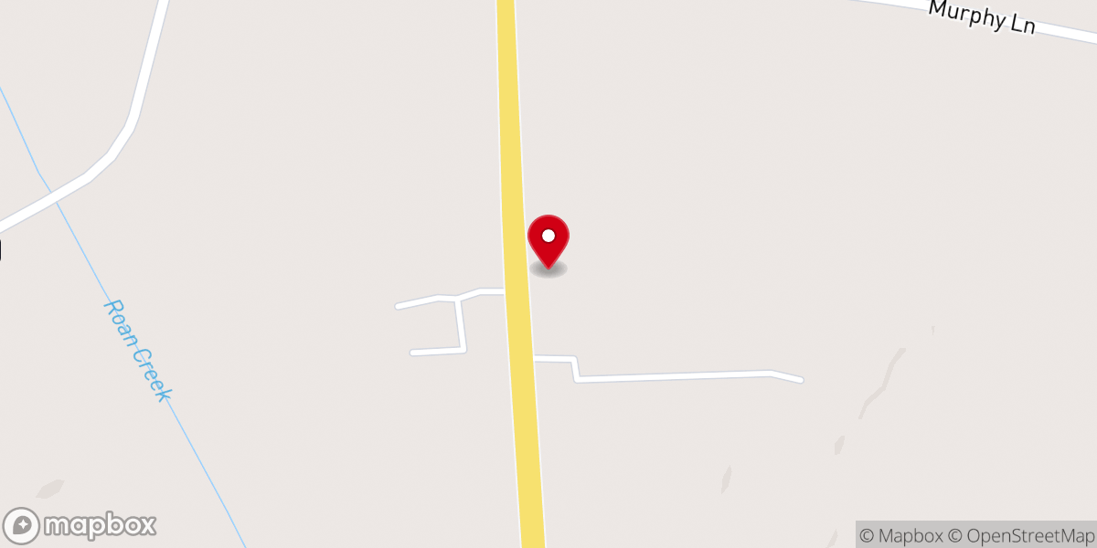 Map showing location of Parkers Chapel M.B. Church