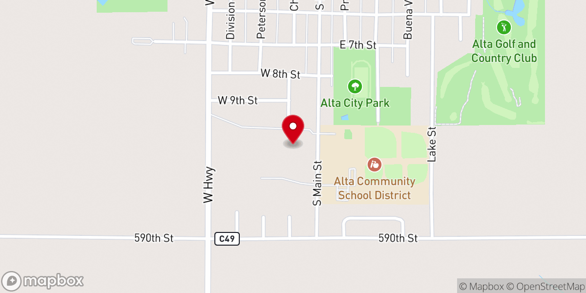 Map showing location of Summit Evangelical Free Church