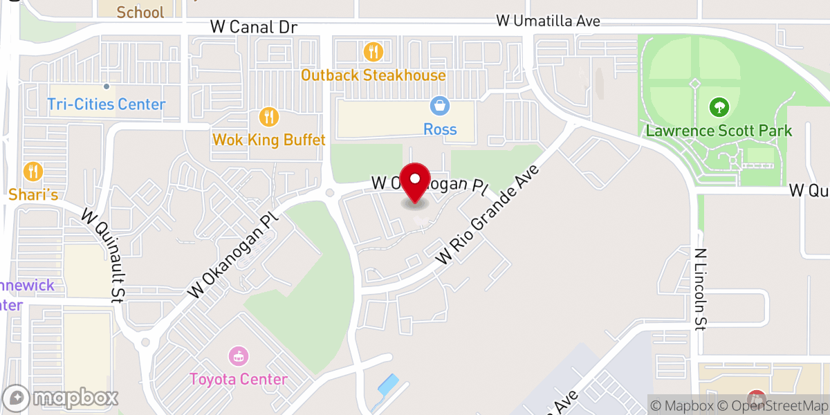 Map showing location of The Garden Tricities