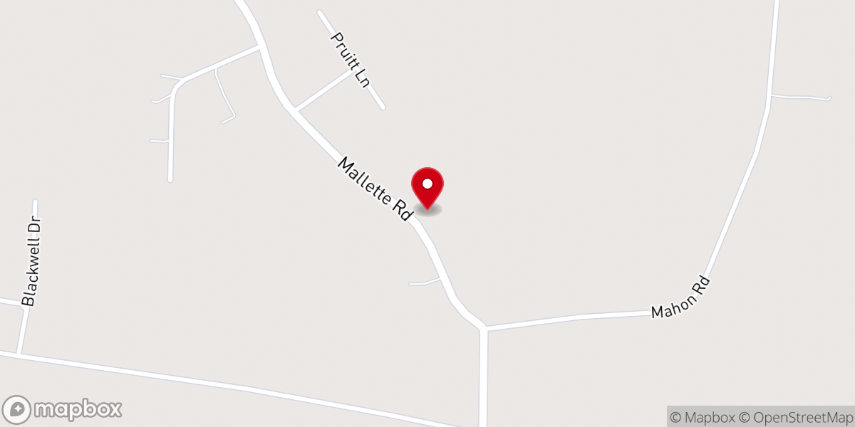 Map showing location of Providence Church