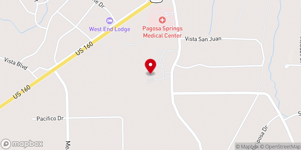 Map showing location of Pope John Paul II Catholic Church
