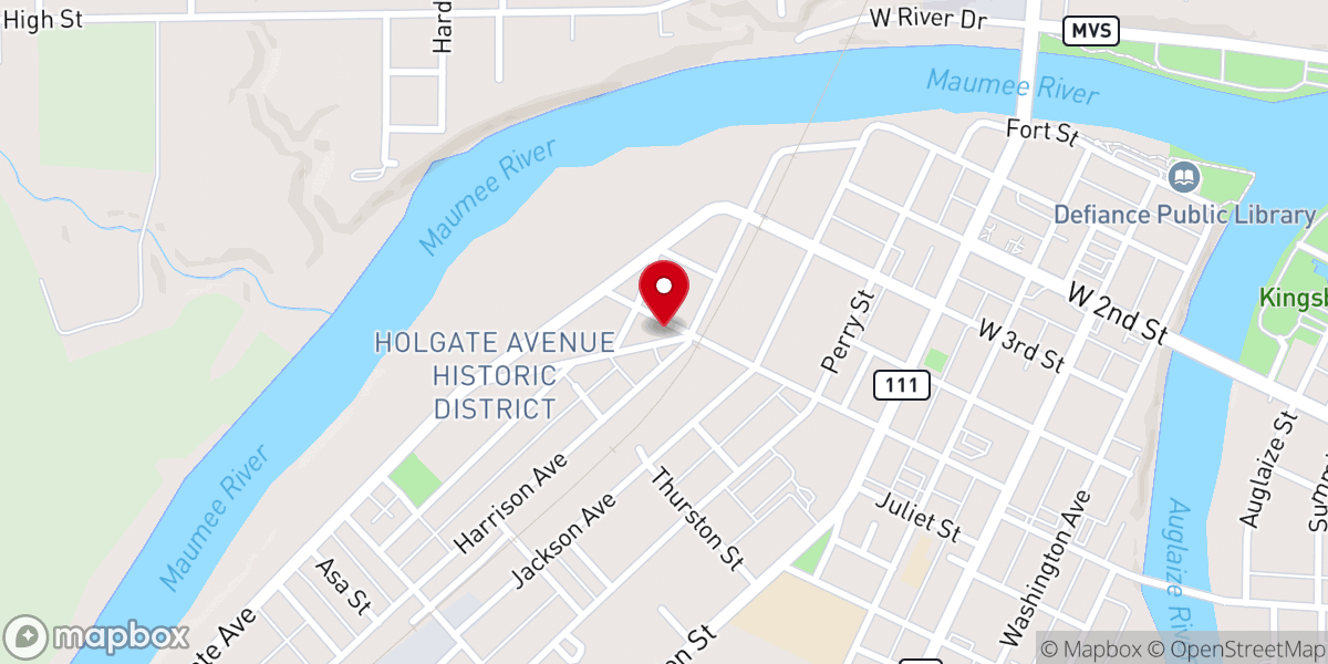 Map showing location of New Jerusalem Church