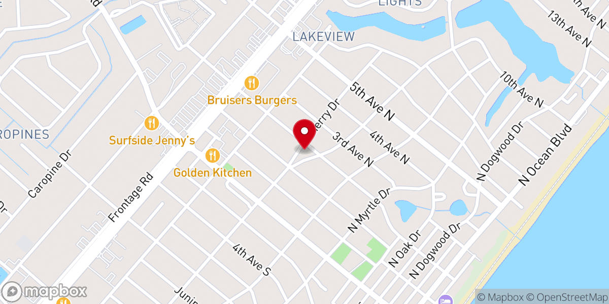 Map showing location of 4 Pillars Church