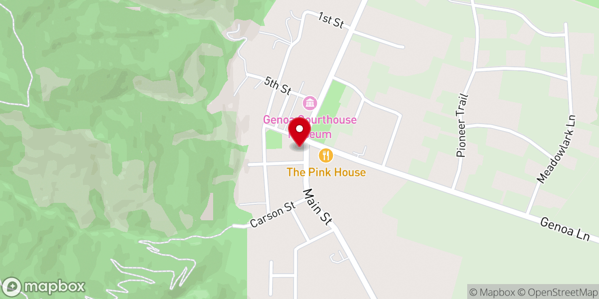 Map showing location of Douglas Lodge No. 12 F&AM