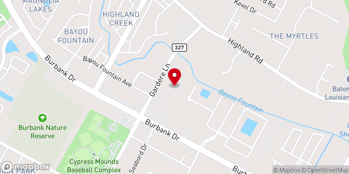 Map showing location of Veridian Apartment Homes off Highland Road
