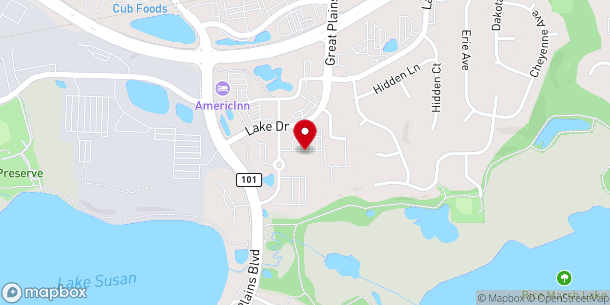 Map showing location of Saint Huberts Catholic Community