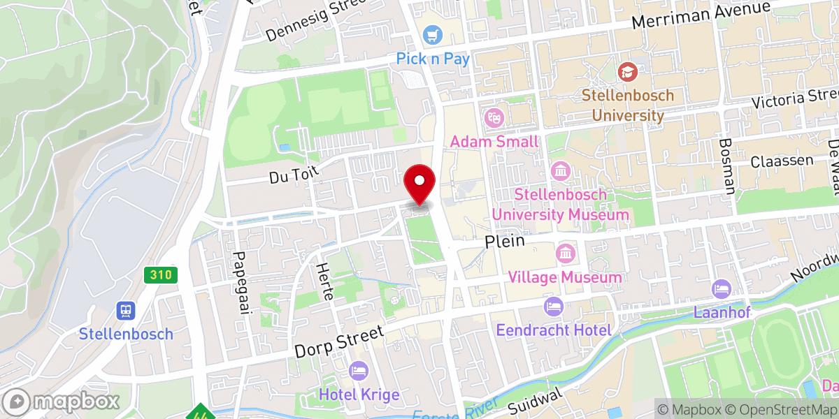 Map showing location of St Mary's Anglican Church