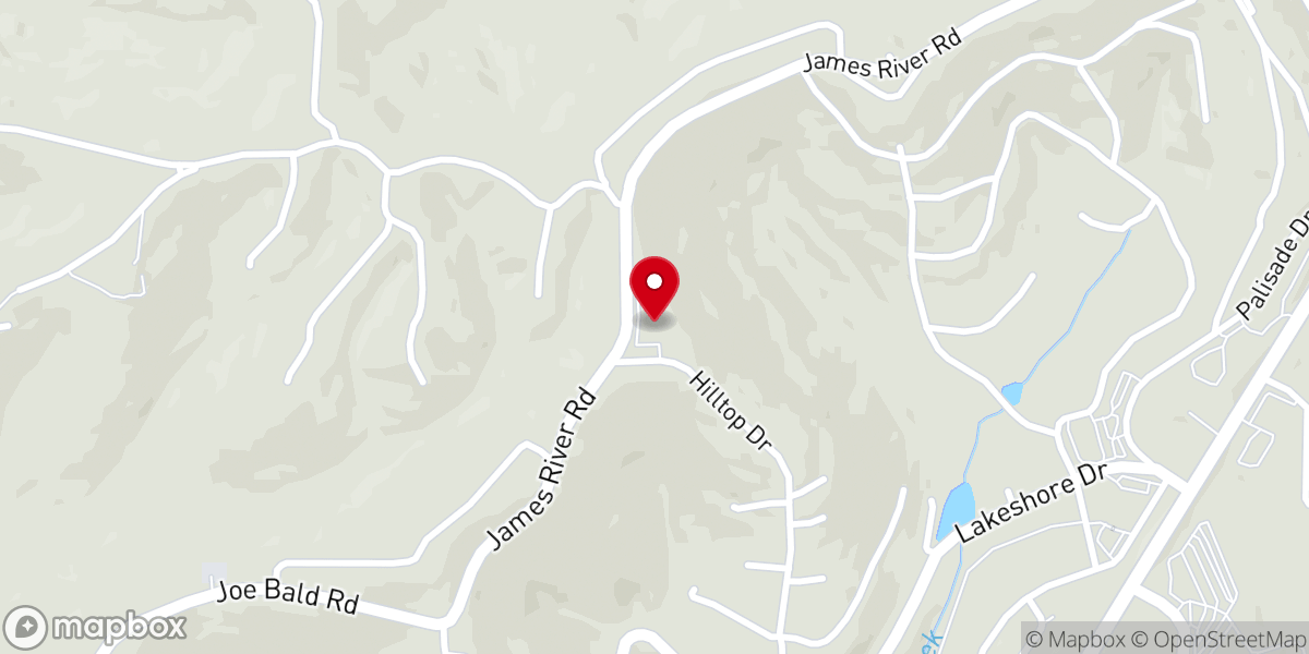 Map showing location of Hilltop Fellowship