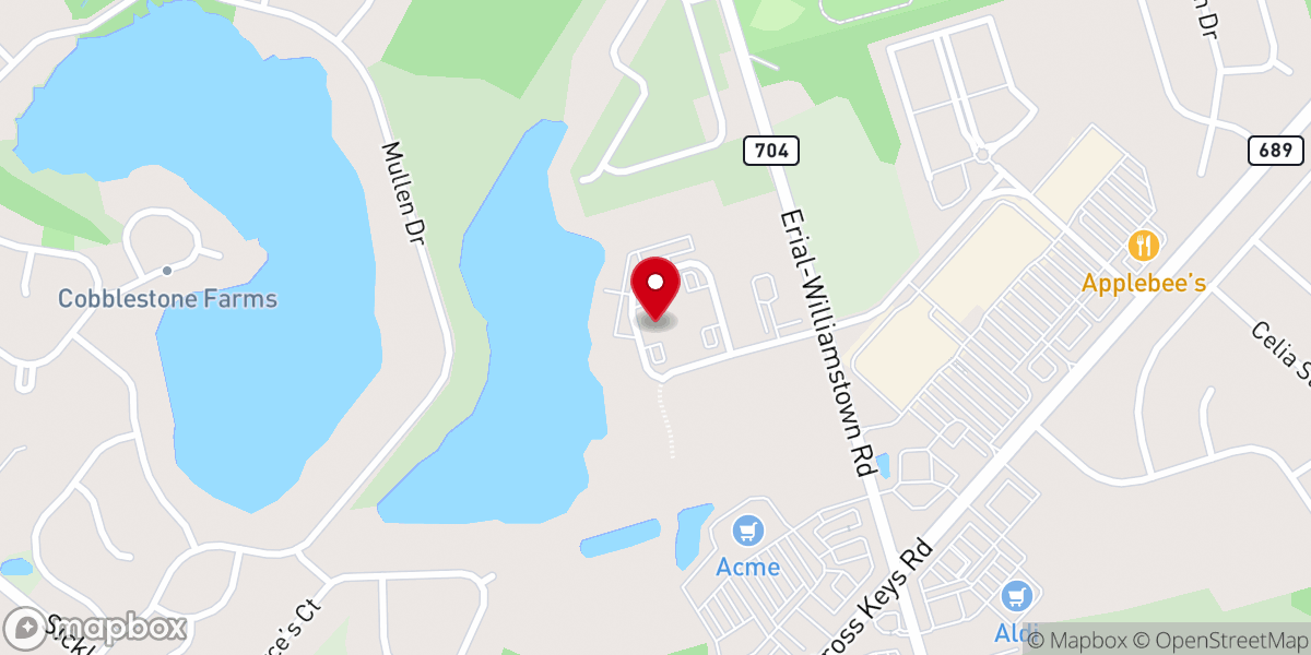 Map showing location of tabernacle of faith christian center