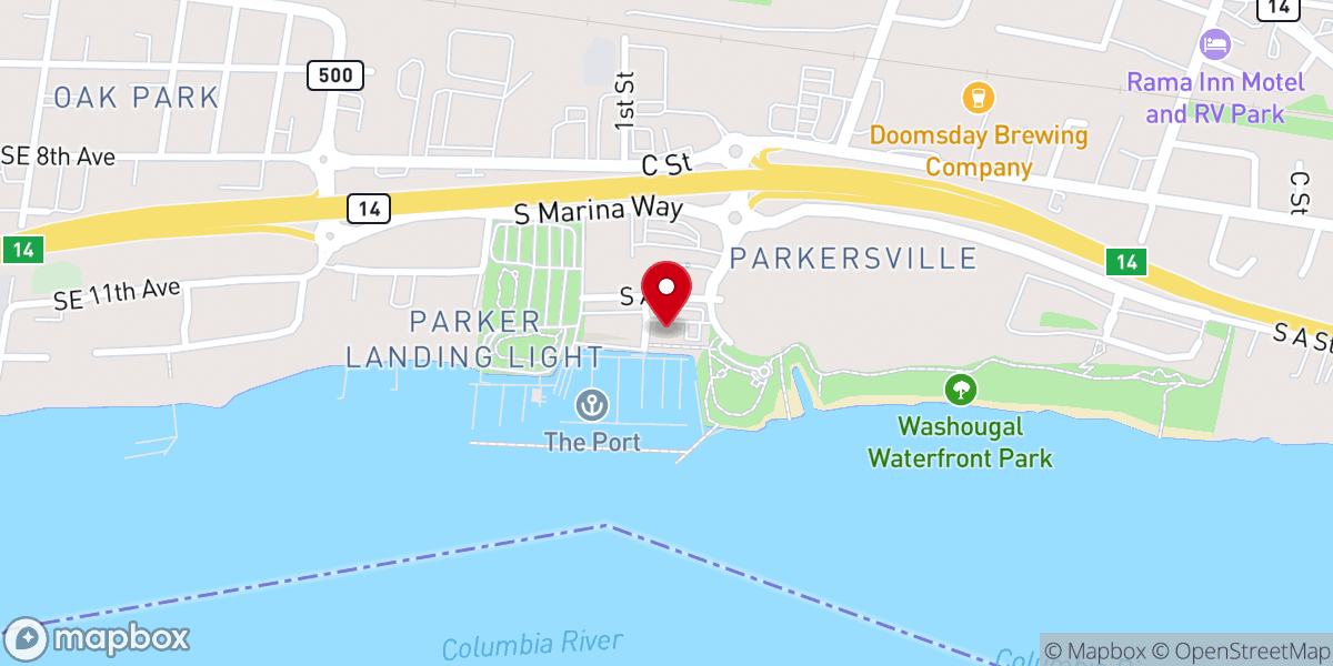 Map showing location of Black Pearl On The Columbia