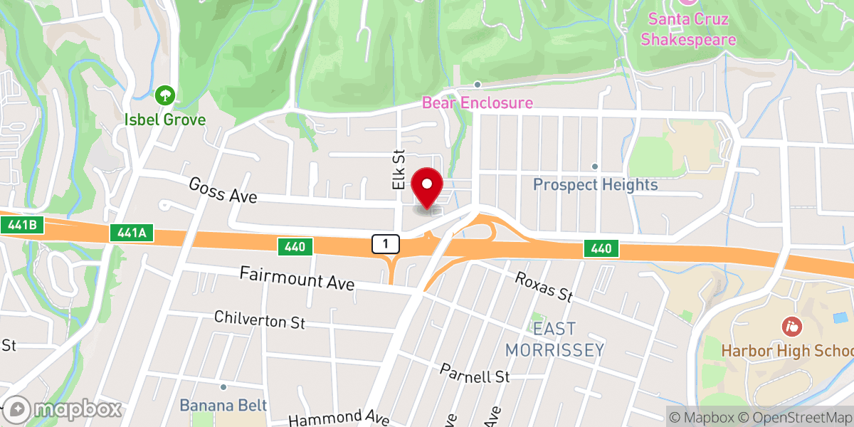 Map showing location of Santa Cruz Friends Meeting - Quaker Meeting