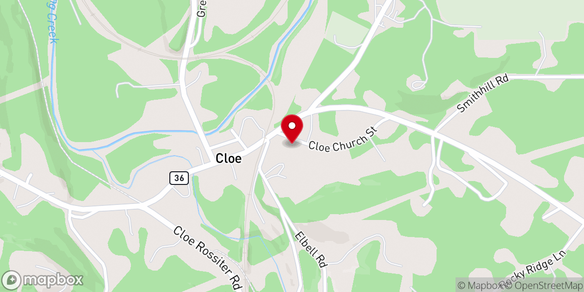 Map showing location of Steffy Chapel United Methodist Church
