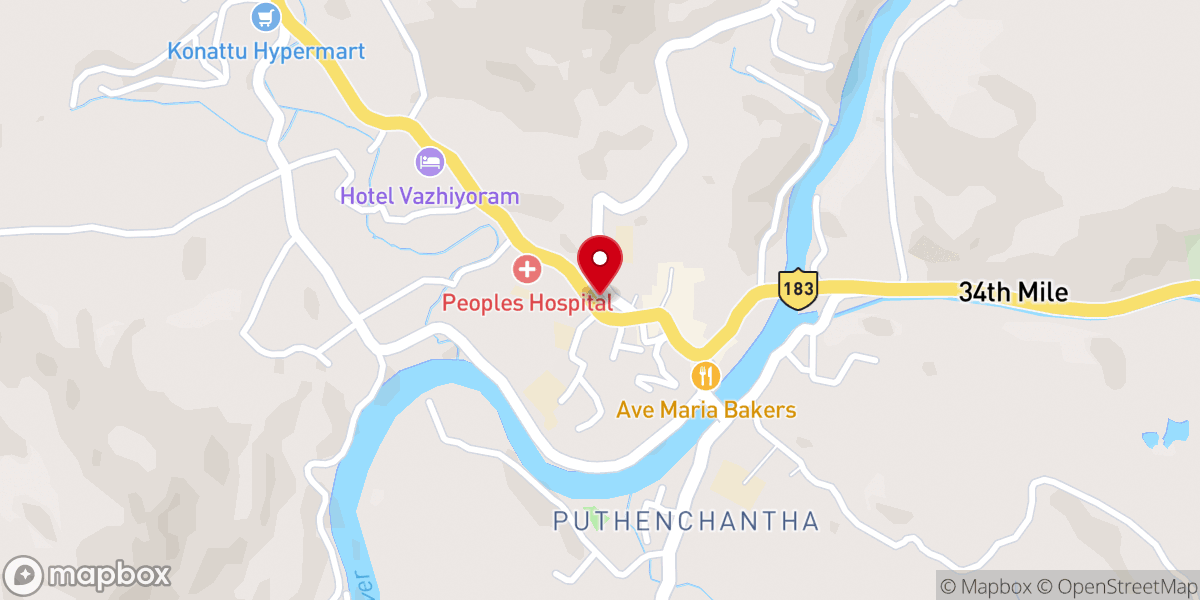 Map showing location of Miracle Harvest Church