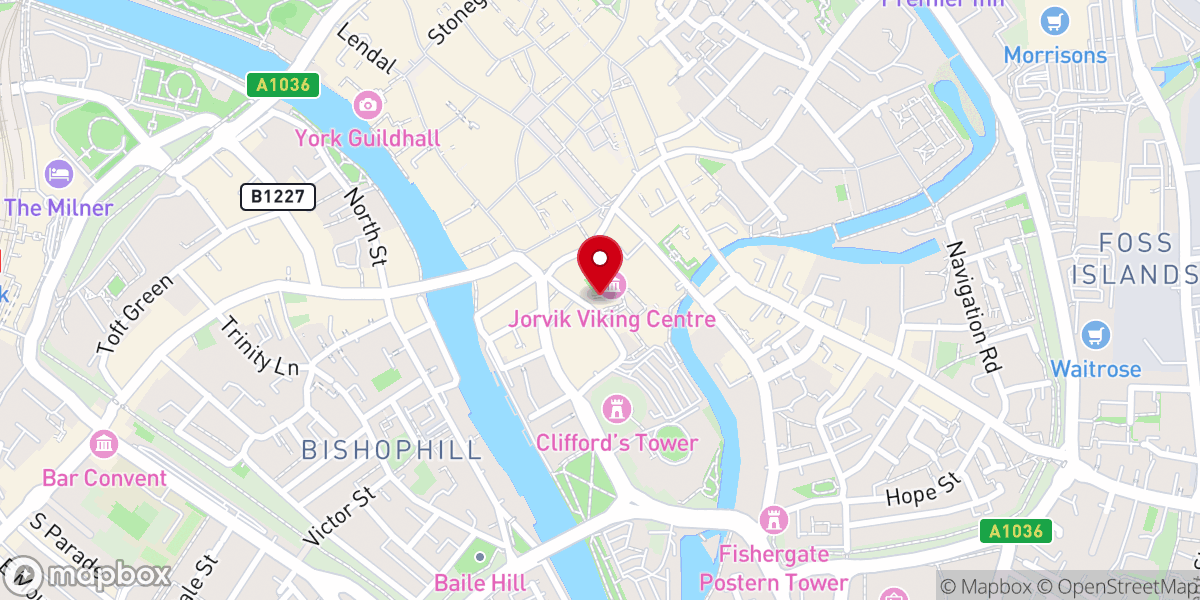 Map showing location of Van Gogh: The Immersive Experience York