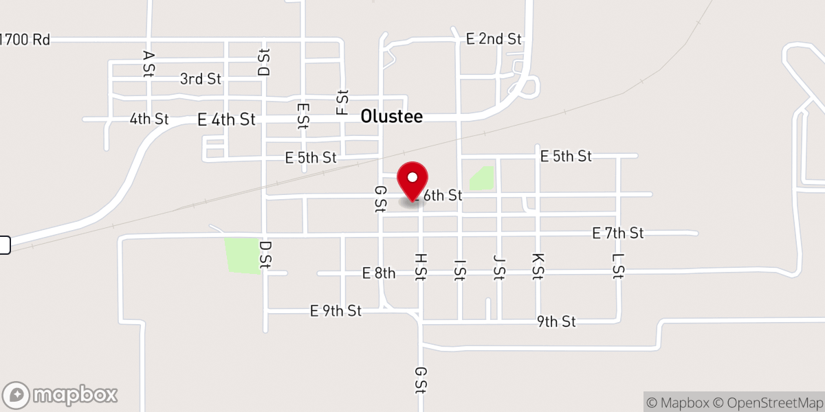 Map showing location of Church of Christ