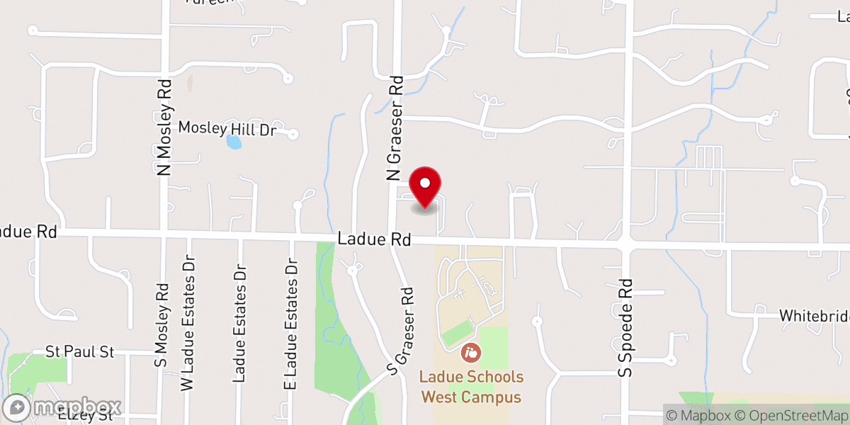 Map showing location of First Church of Christ, Scientist, Creve Coeur