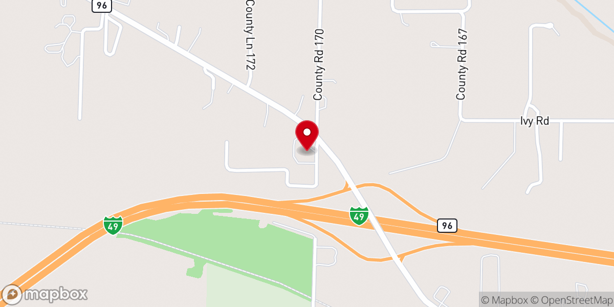 Map showing location of Good Shepherd Lutheran Church
