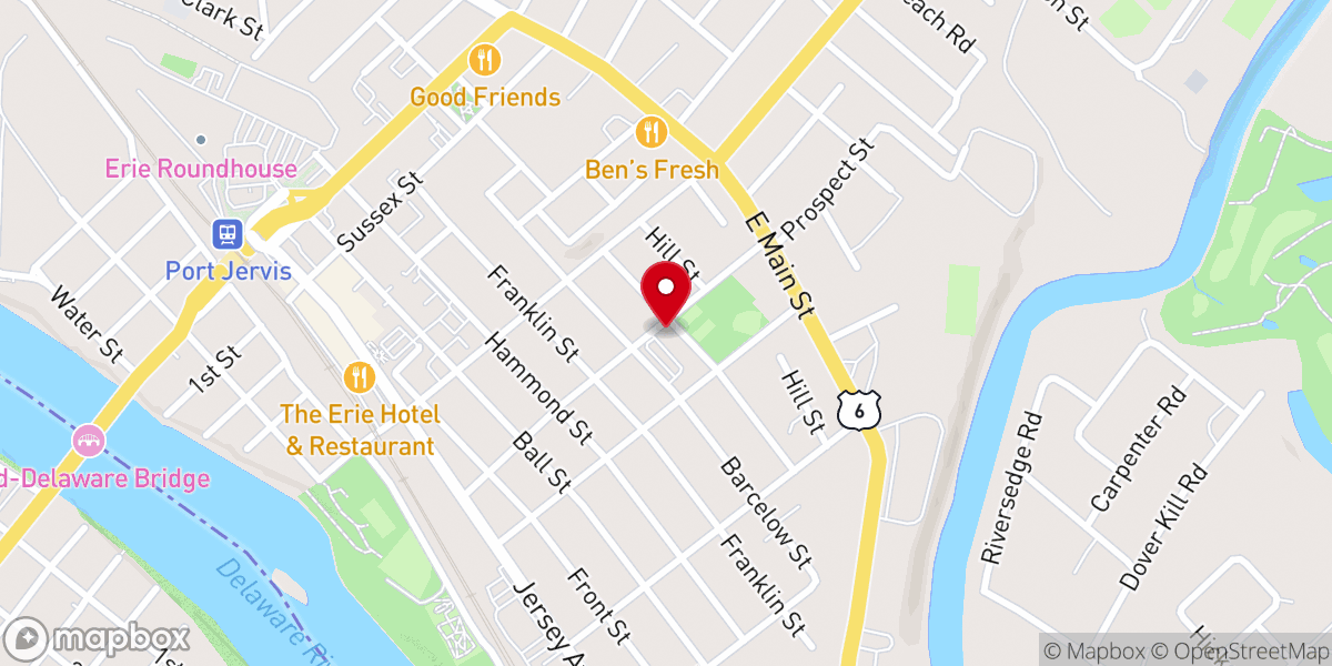 Map showing location of Silk Mill Condominiums
