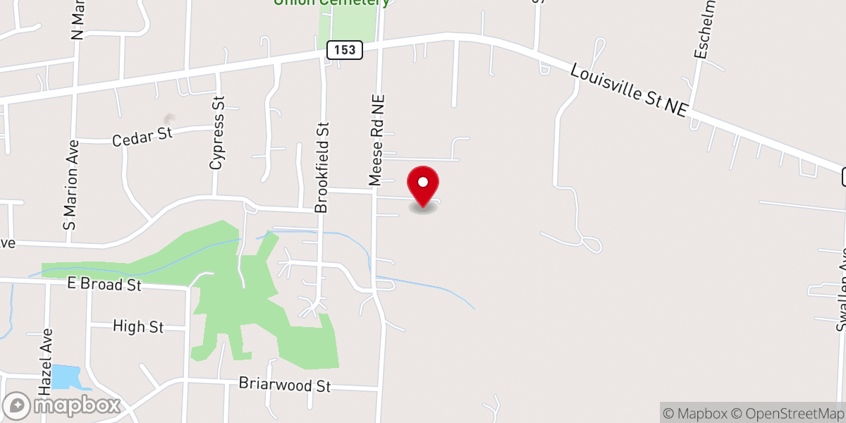Map showing location of Berean Bible Church