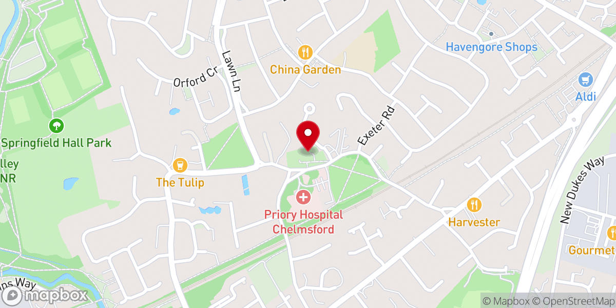 Map showing location of All Saints C Of E Church