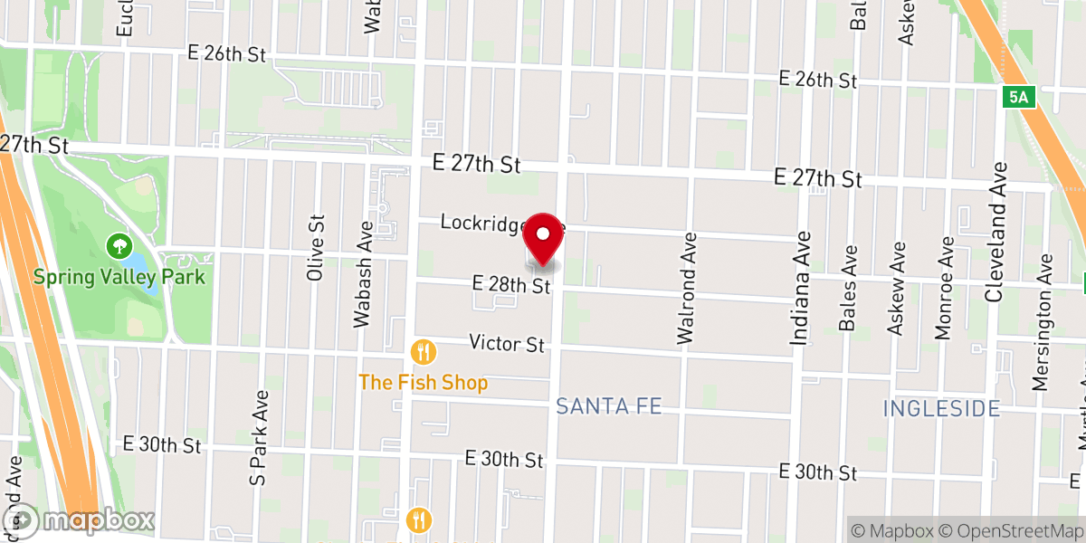 Map showing location of Saint Augustine's Episcopal Church