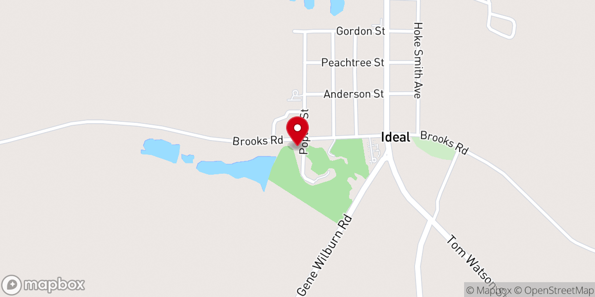 Map showing location of Faith Memorial CME Church
