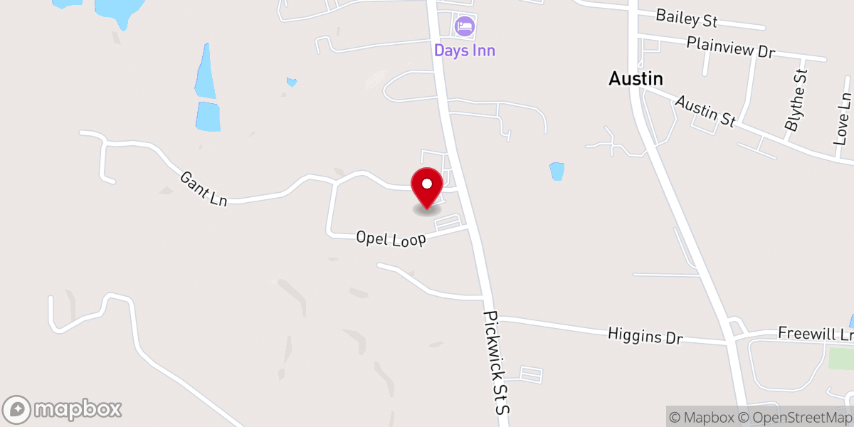 Map showing location of New Life United Pentecostal Church