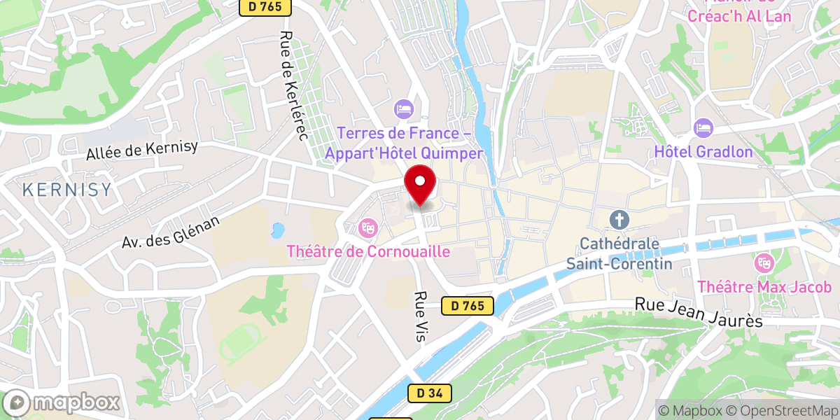 Map showing location of Église Saint-Mathieu